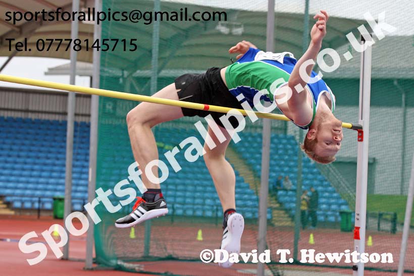 Senior mens high jump, Northern Senior and Under-20s Champs., SportsCity, Manchester. Photo: David T. Hewitson/Sports for All Pics
